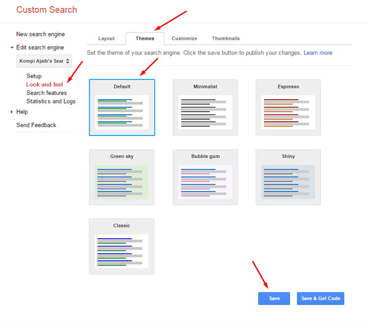 Look and Feel Google Custom Search Look and Feel Google Custom Search