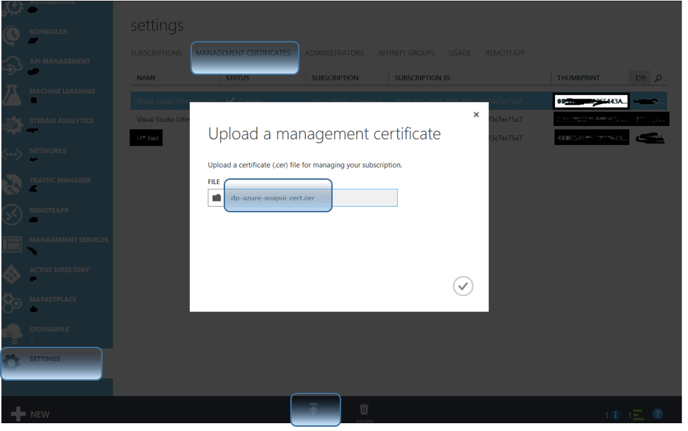 The IT Journey Create selfsigned cert, upload to Azure and check req/res with Curl and Soap UI