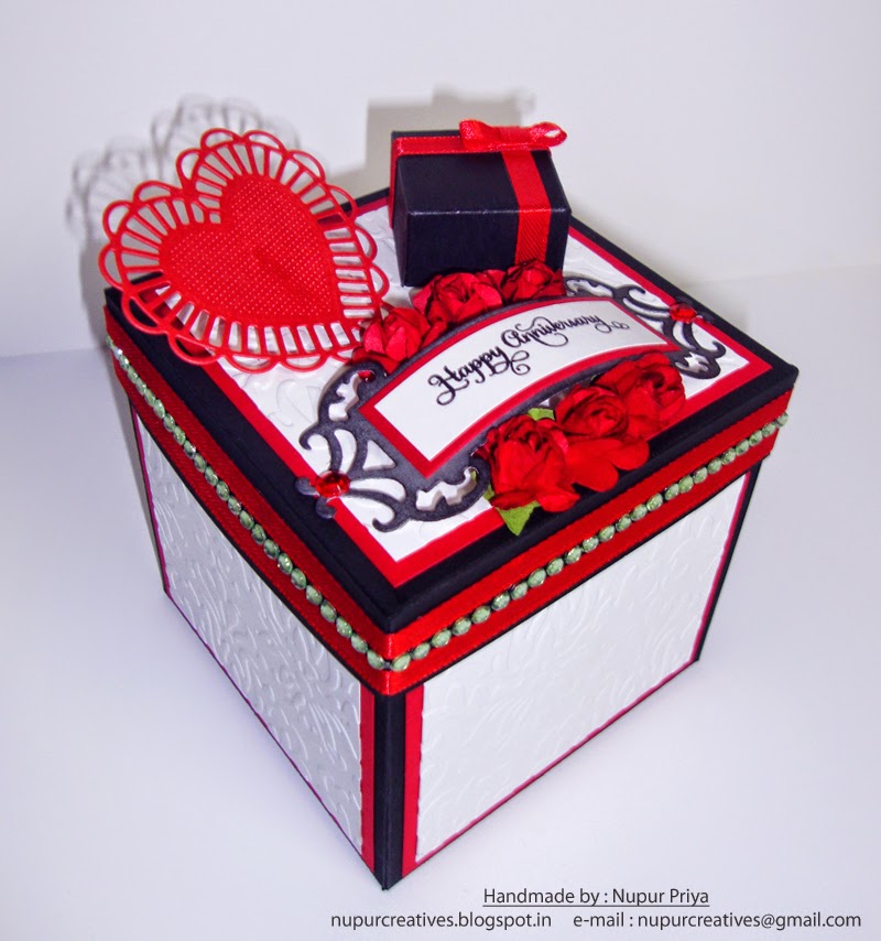 nupur creatives Anniversary Explosion Box