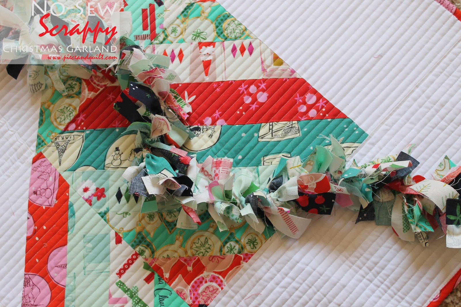Piece N Quilt Joyful Jelly Roll Christmas Tree Skirt