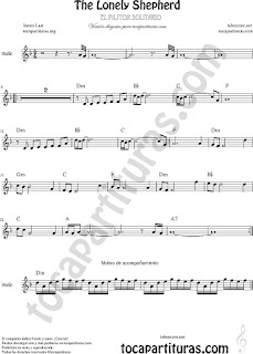  Violín Partitura de Pastorcillo Solitario Sheet Music for Violin Music Scores