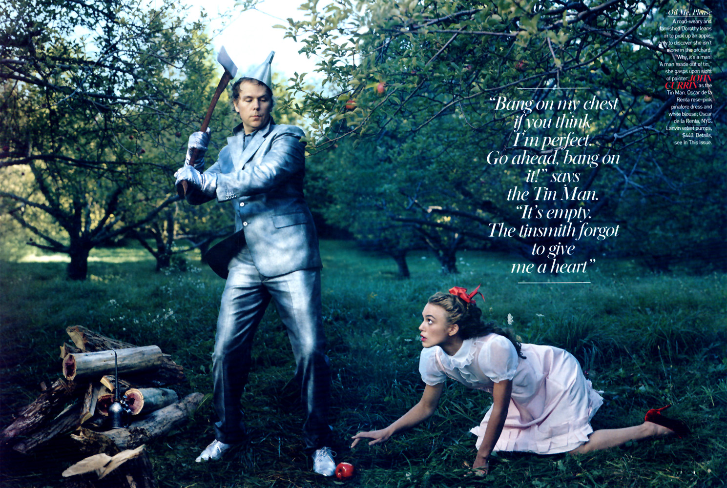Keira Knightley Plays Dorothy in the Vogue December 2005 Issue's Editi...