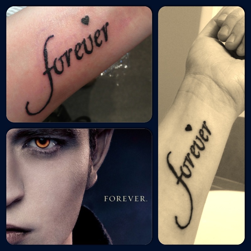 the word forever tattoo