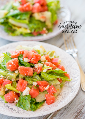 Feta and Watermelon Salad - CRAZY good salad recipe!!! I don't even like watermelon, and I LOVE this salad! You can make the dressing ahead of time and toss everything together when ready to serve. Great for dinner parties, potlucks and cookouts. One of my all-time favorite salad recipes! SO easy!!! Feta and Watermelon Salad - CRAZY good salad recipe!!! I don't even like watermelon, and I LOVE this salad! You can make the dressing ahead of time and toss everything together when ready to serve. Great for dinner parties, potlucks and cookouts. One of my all-time favorite salad recipes! SO easy!!!