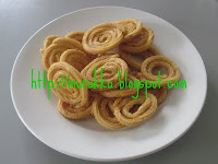 Chakli is made with riceflour, salt and butter