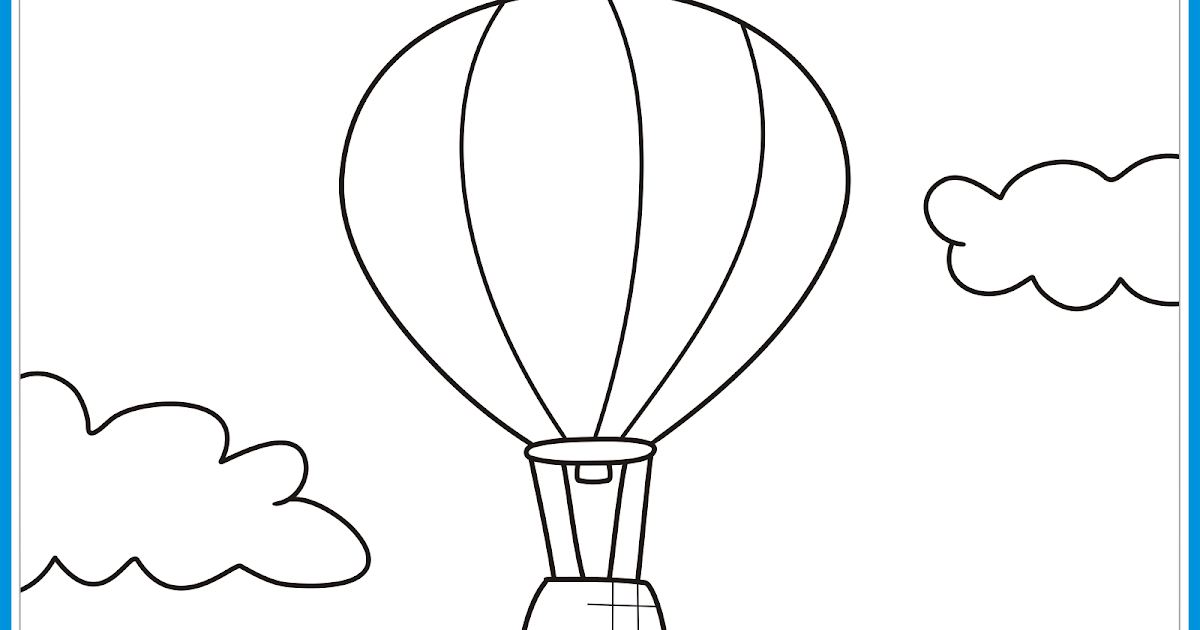Mewarnai Gambar Balon Udara Untuk Anak Tk colouring mermaid
