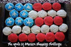 american flag cupcakes and the made in america shopping challenge