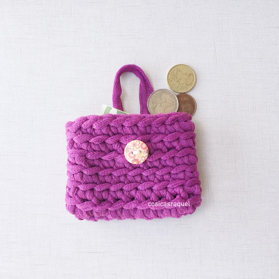 monedero tarjetero de crochet
