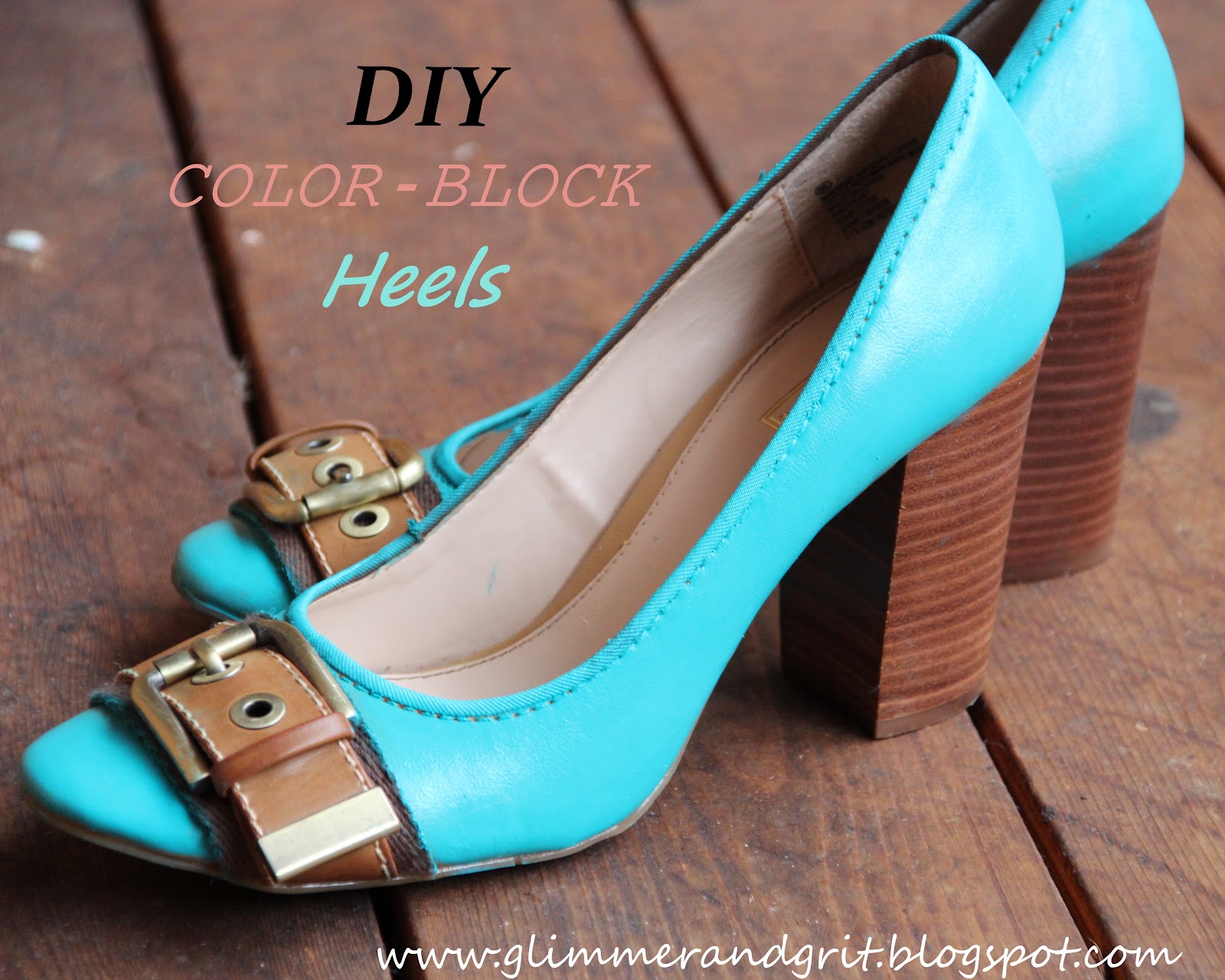 color block heels