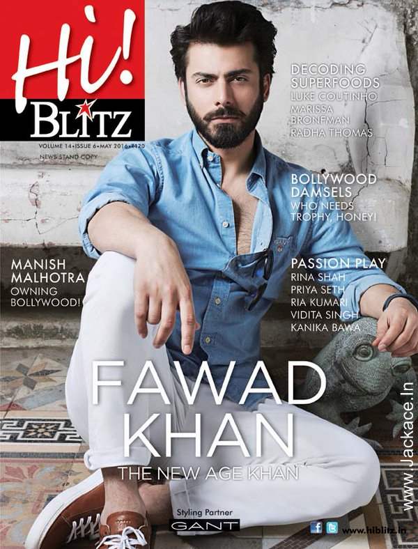 Dashing Fawad Khan On The Cover Of Hi Blitz Magazine 