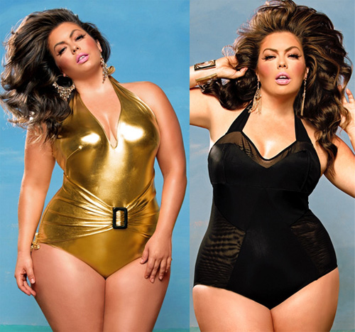 Resultado de imagem para moda praia plus size negra