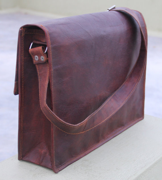 leather messenger bag