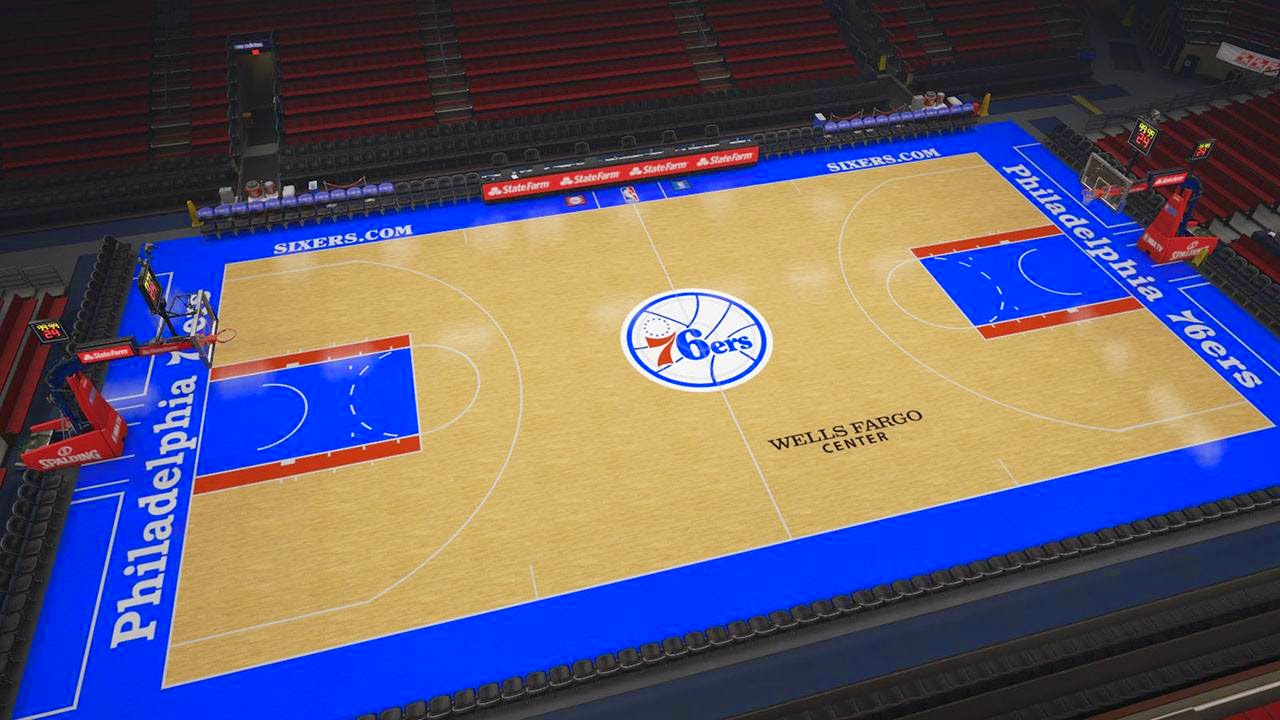 76ers new court in NBA 2K15