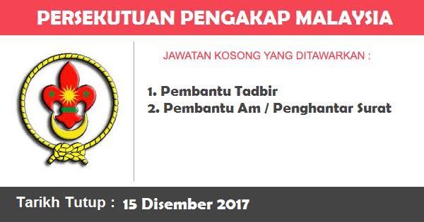 Jawatan Kosong di Persekutuan Pengakap Malaysia Jawatan Kosong di Persekutuan Pengakap Malaysia