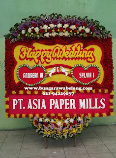 Bunga Papan Pernikahan Gedung Puspa Pesona Taman Anggrek