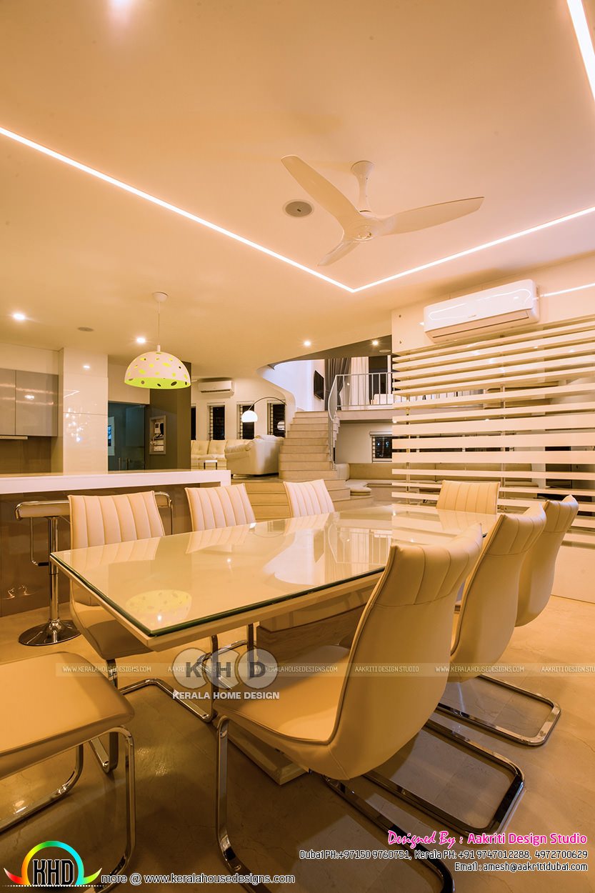 Furnished interior design ideas - Kerala home design and floor plans