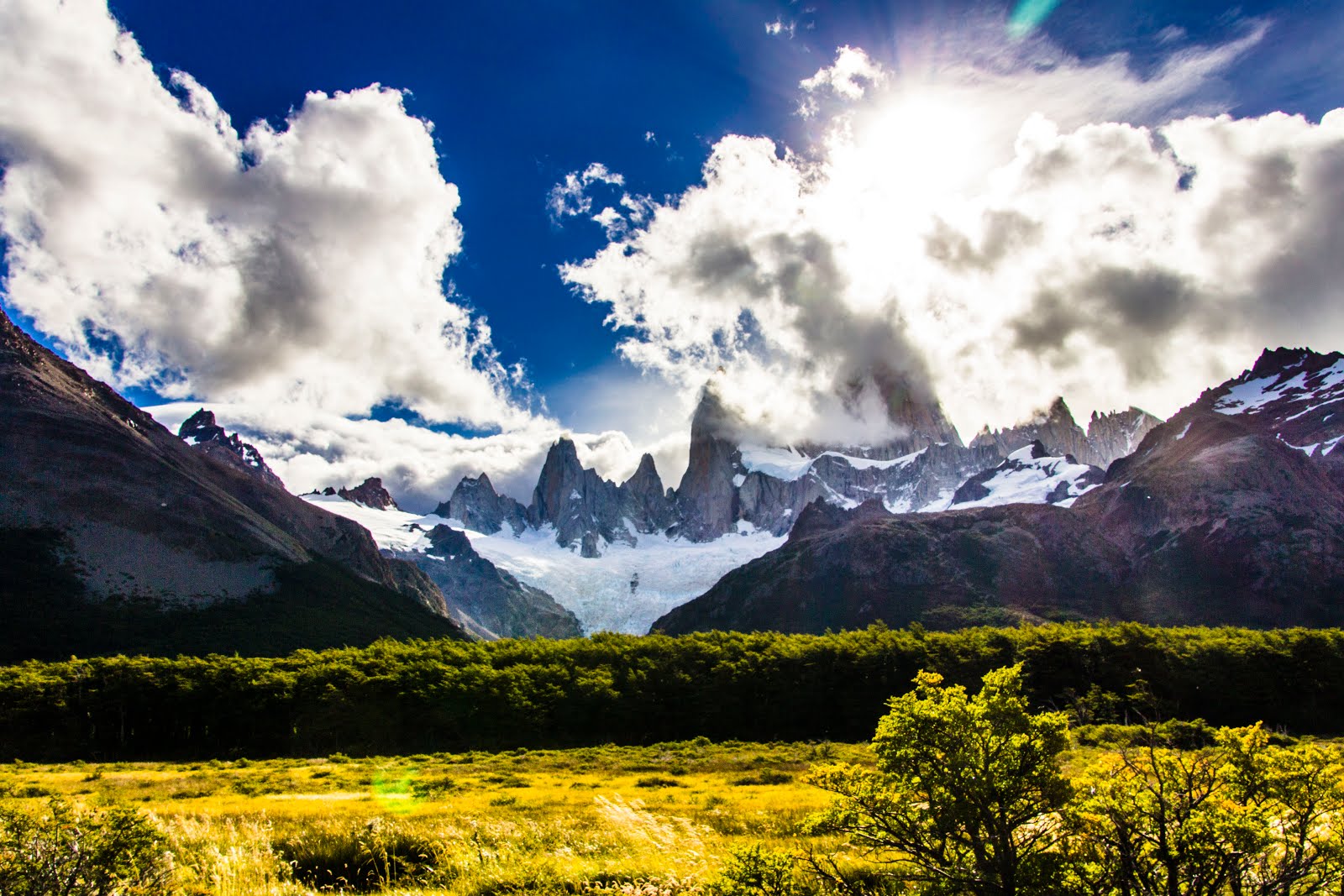 Ruta de Trekking desde el Chalten a la base del Fitz Roy y el Cerro