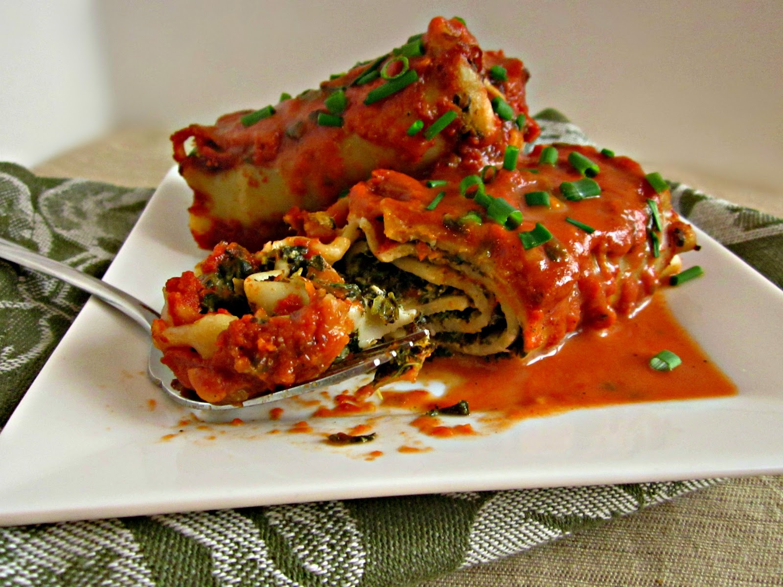 Veggie Lasagna Roll Ups.