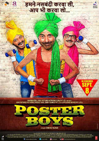 Poster Boys 2017 Hindi Movie 720p DVDRip Esubs 850Mb