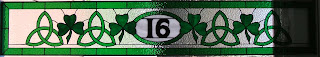 Stained glass address transoms Baltimore