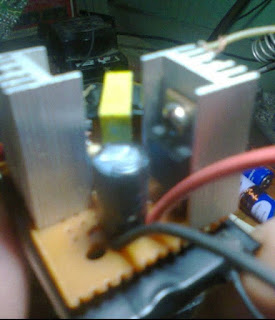 simple mini inverter 3,7v to 220vac circuit dgn trafo lhe