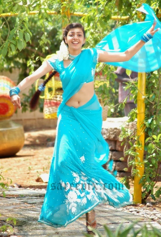 Kajal-agarwal-half-saree-dance-Chandamam