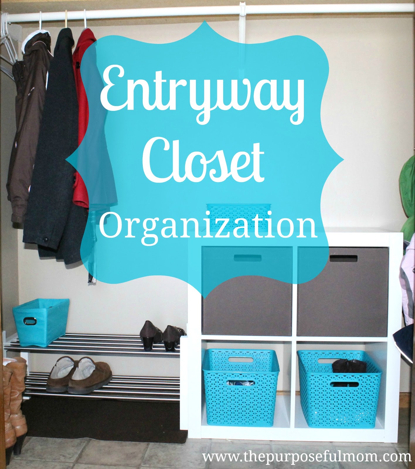 Entryway Closet Rescue From Cluttered To Clean And Functional