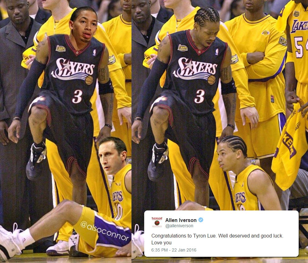 Allen Iverson infamous step over of Cavs coach Tyronn Lue was 15 - allen iverson tyronn lue
