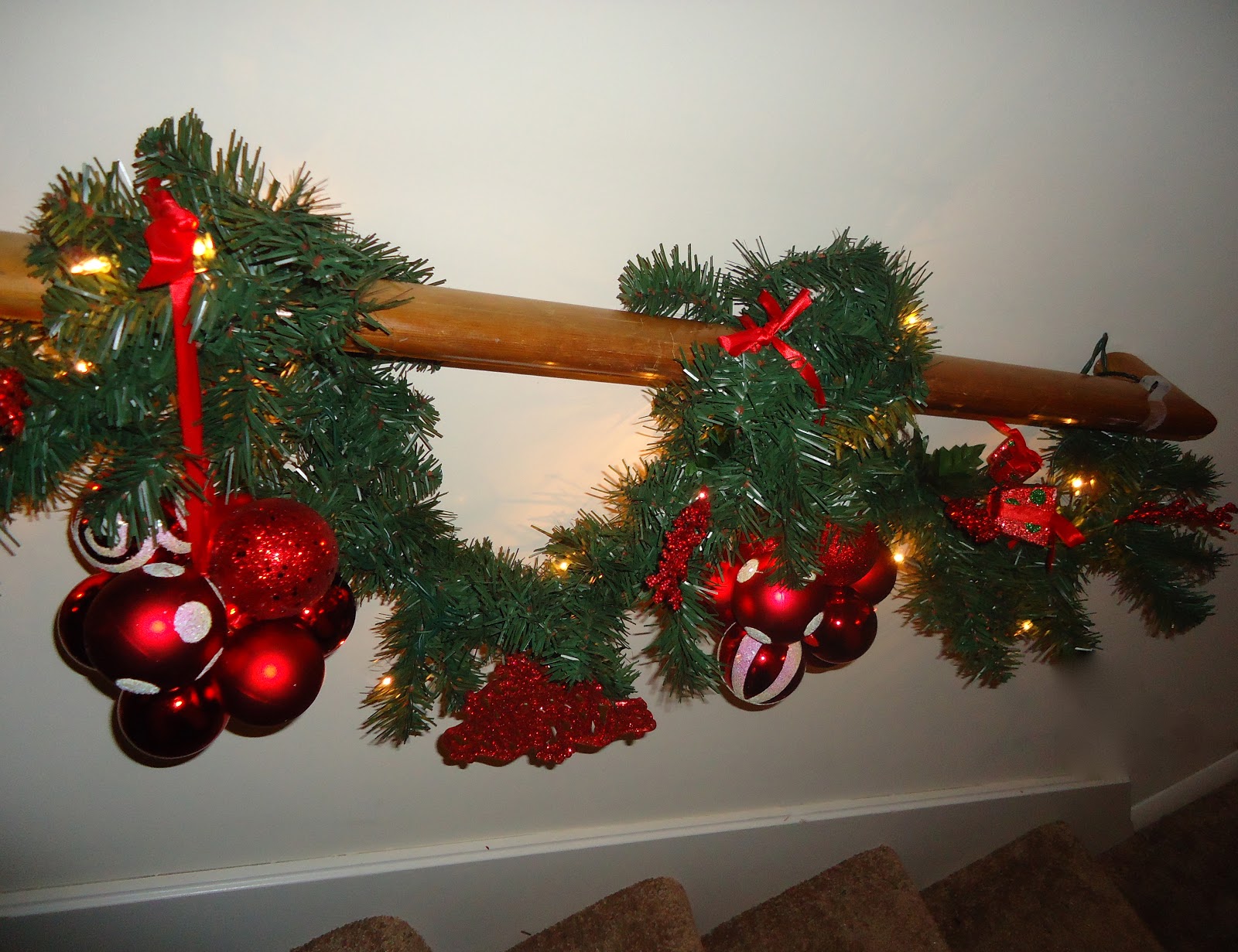 Sisters on Blackwell Garland and Ornament Clusters