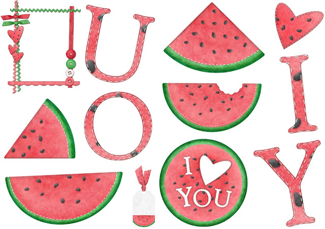 Clip Art Inspired in Watermelons. 