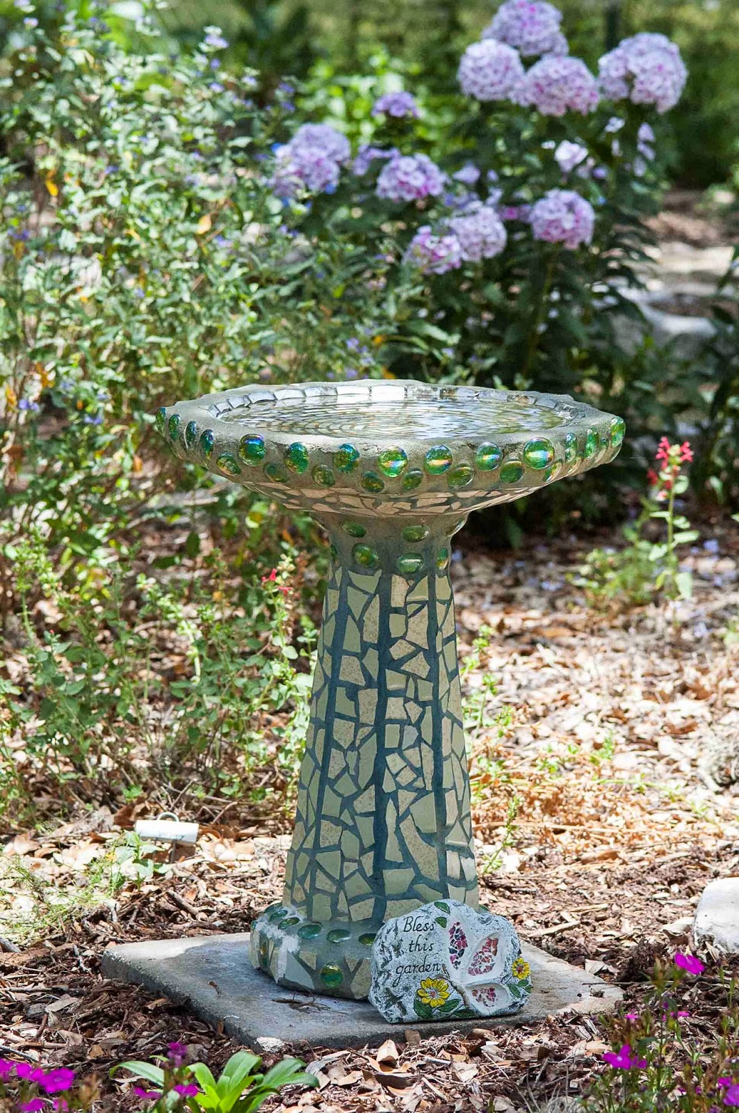 Window on a Texas Wildscape More on bird baths