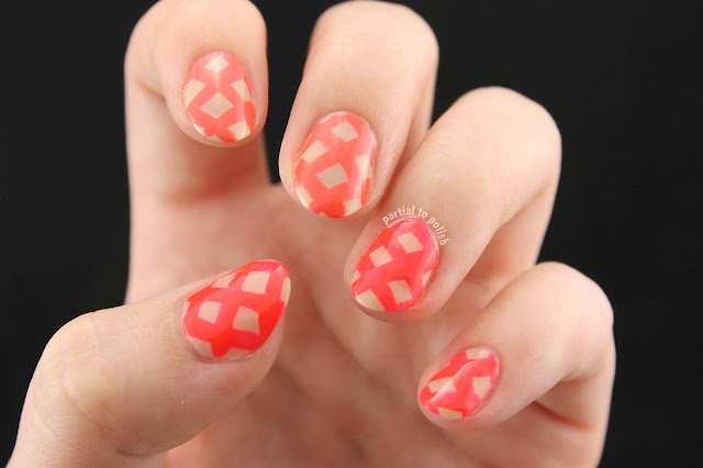 Coral and Orange Lattice Featuring Girly Bits Hoop! There It Is