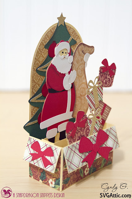 Santa box card