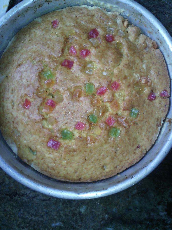 Vegetarianrasoi Eggless Tutti Frutti Cake Recipe