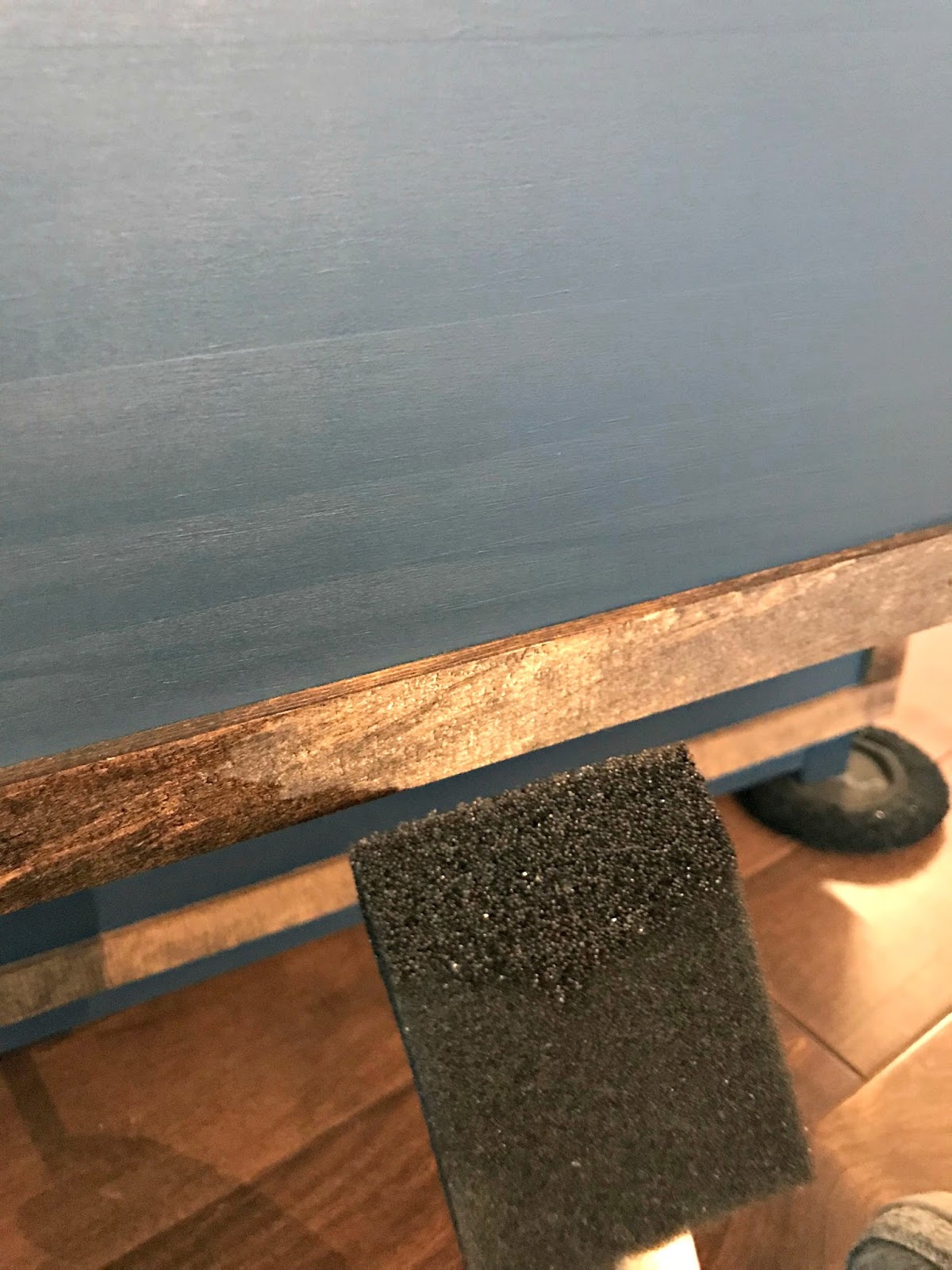 Applying wood trim to furniture