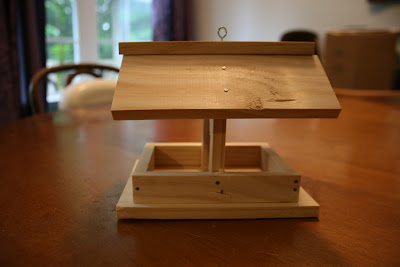 montessori wood working bird feeder