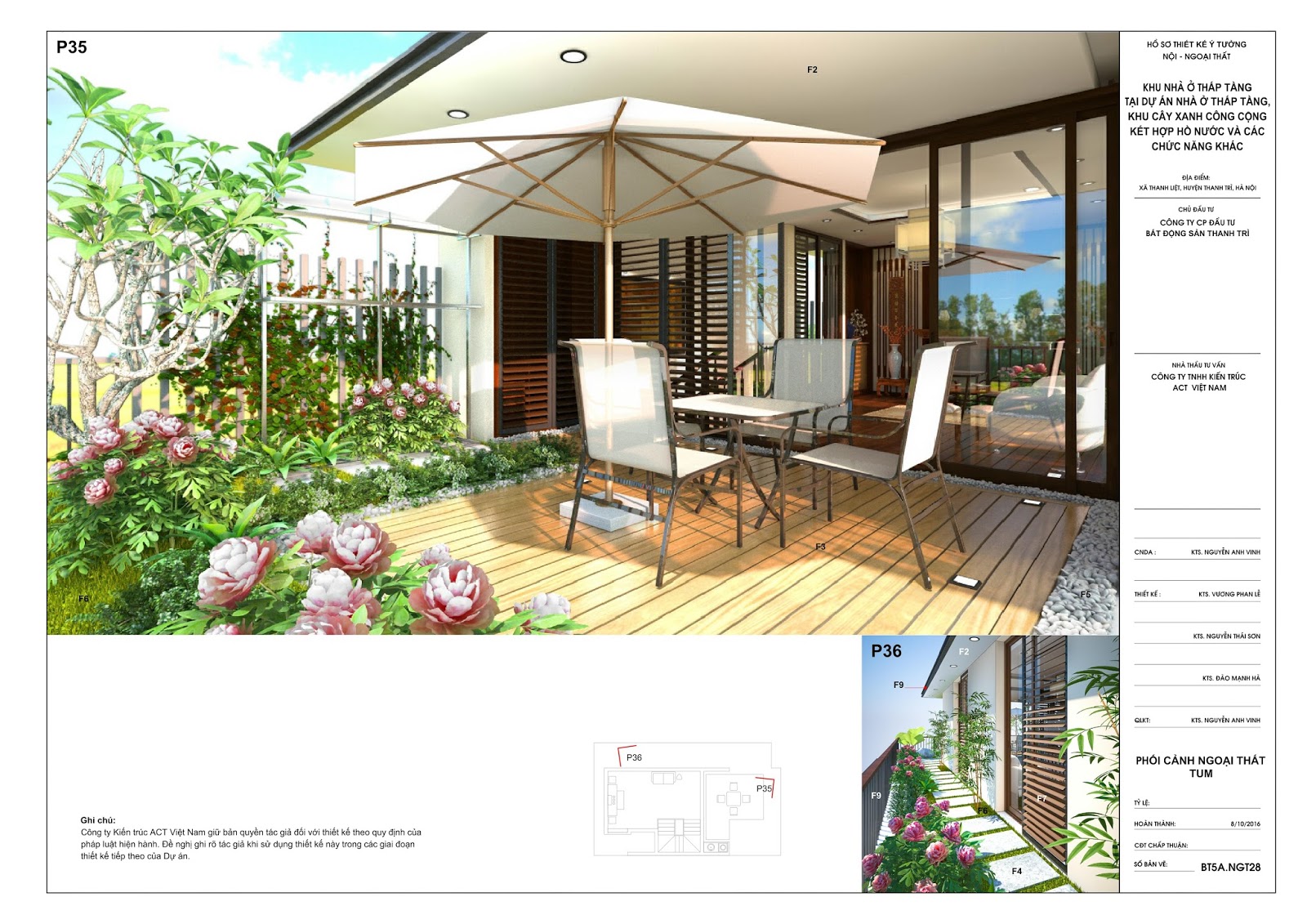 Ảnh 3D sân thượng