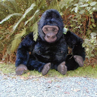 a stuffed gorilla