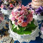 Sireh Junjung - purple & pink roses..