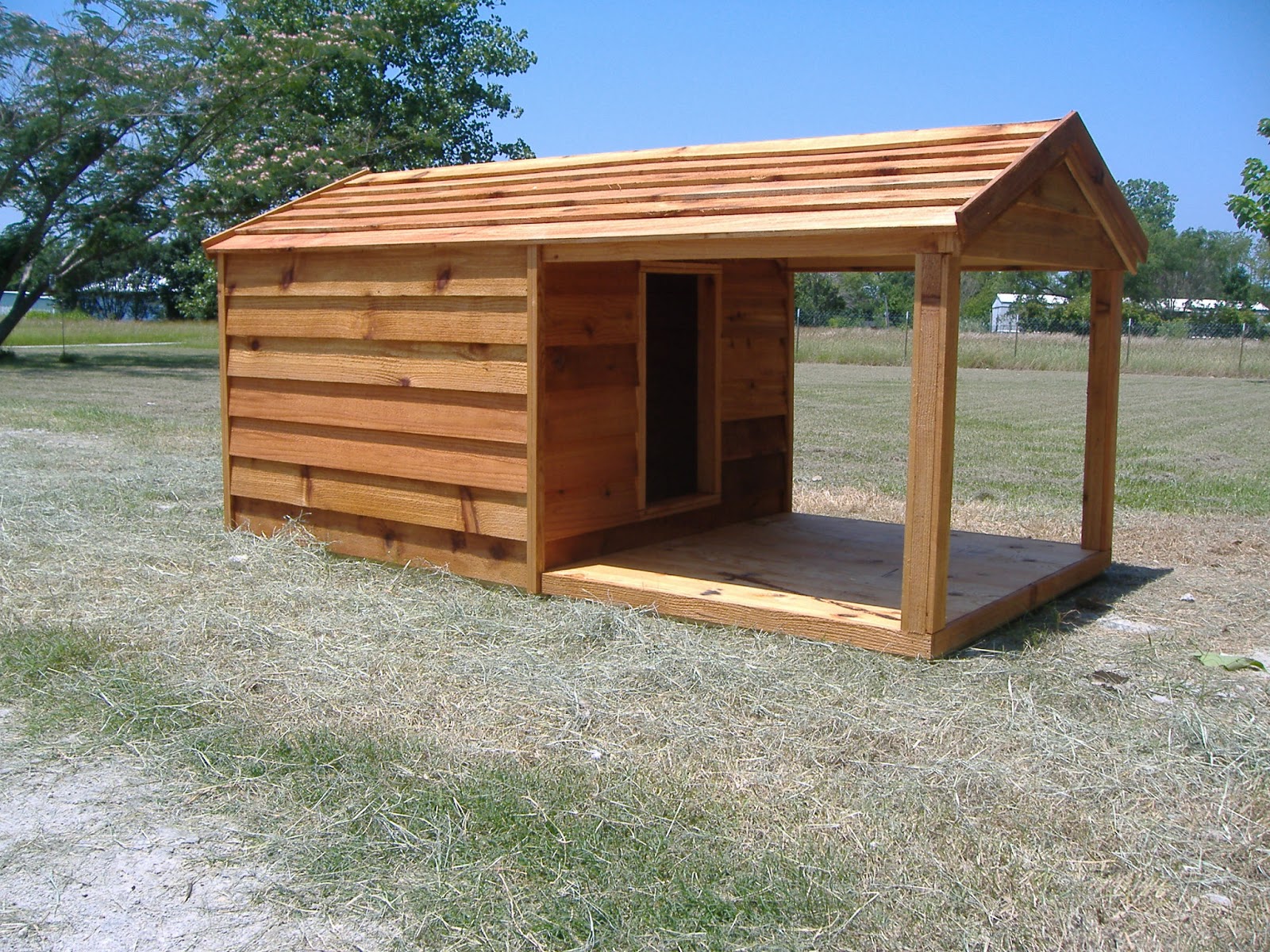Custom Ac Heated Insulated Dog House: Custom Cedar Dog House with 