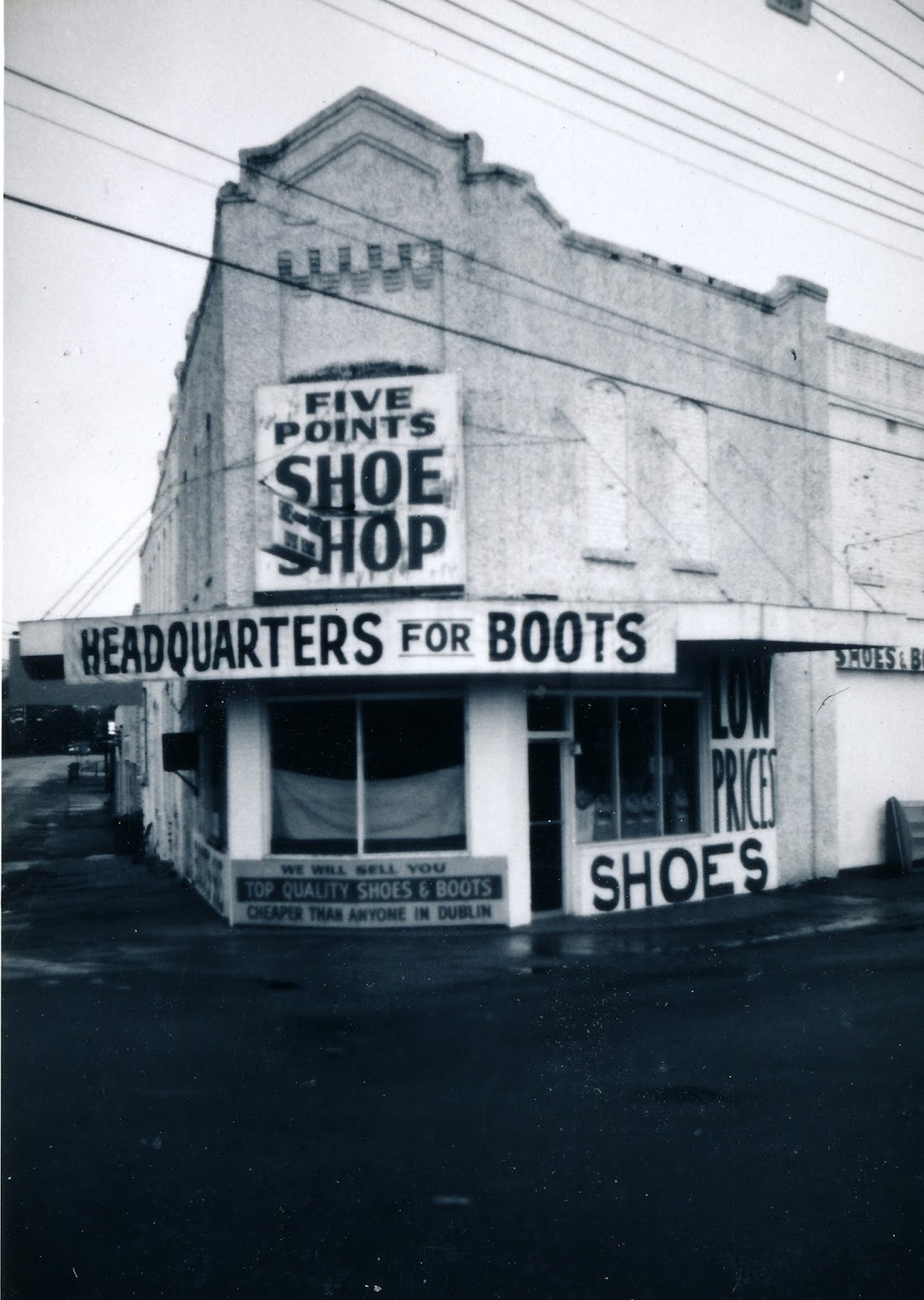 IMAGES OF OUR PAST FIVE POINTS SHOE SHOP TELFAIR, WEST