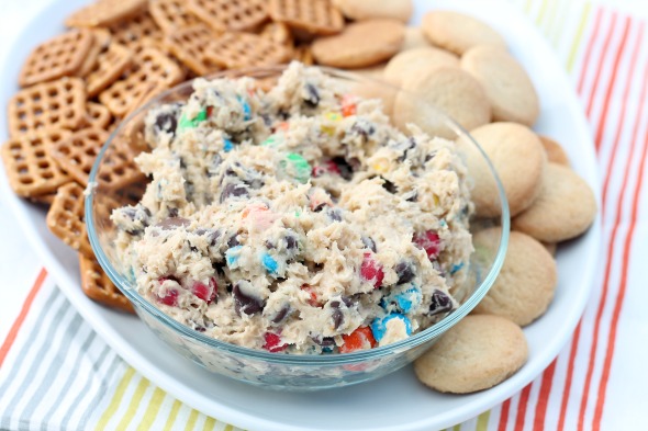 Monster Cookie Dough Dip - So addictive and easy! 