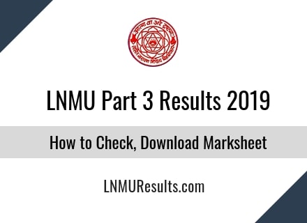 LNMU Part 3 Result 2019