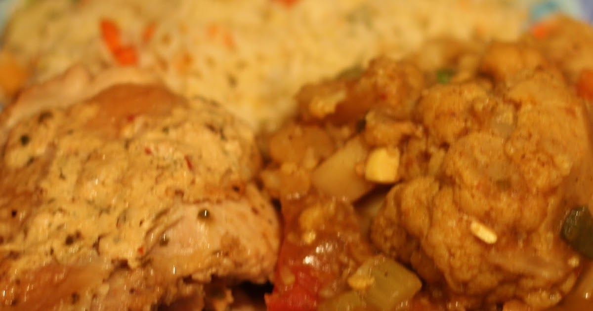 Cucina Valentina Braised Chicken Thighs with Cauliflower Curry and