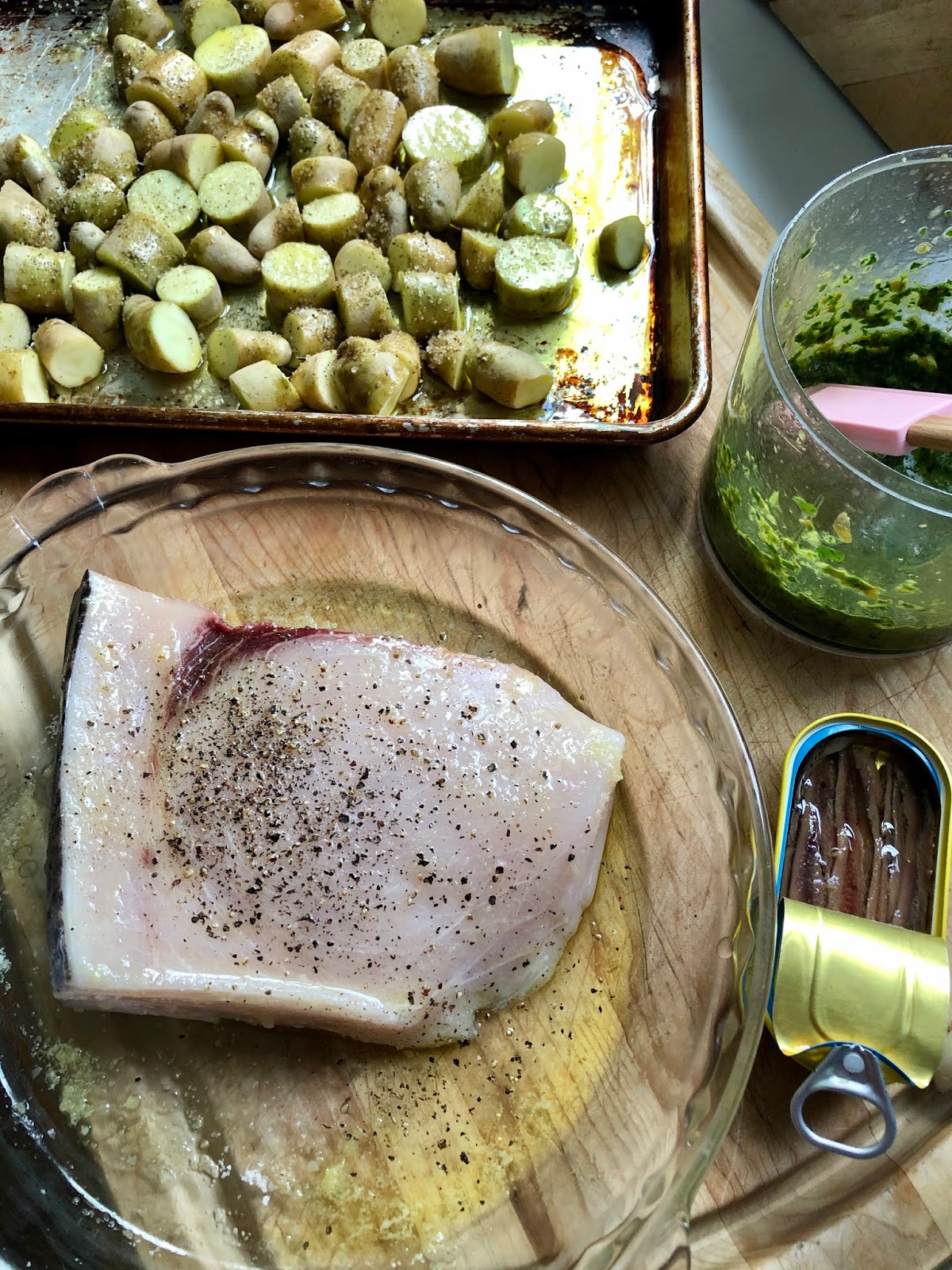 Swordfish w/ Salsa Verde