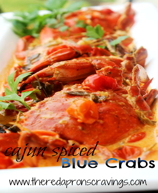 The Red Apron Cajun Spiced Blue Crabs