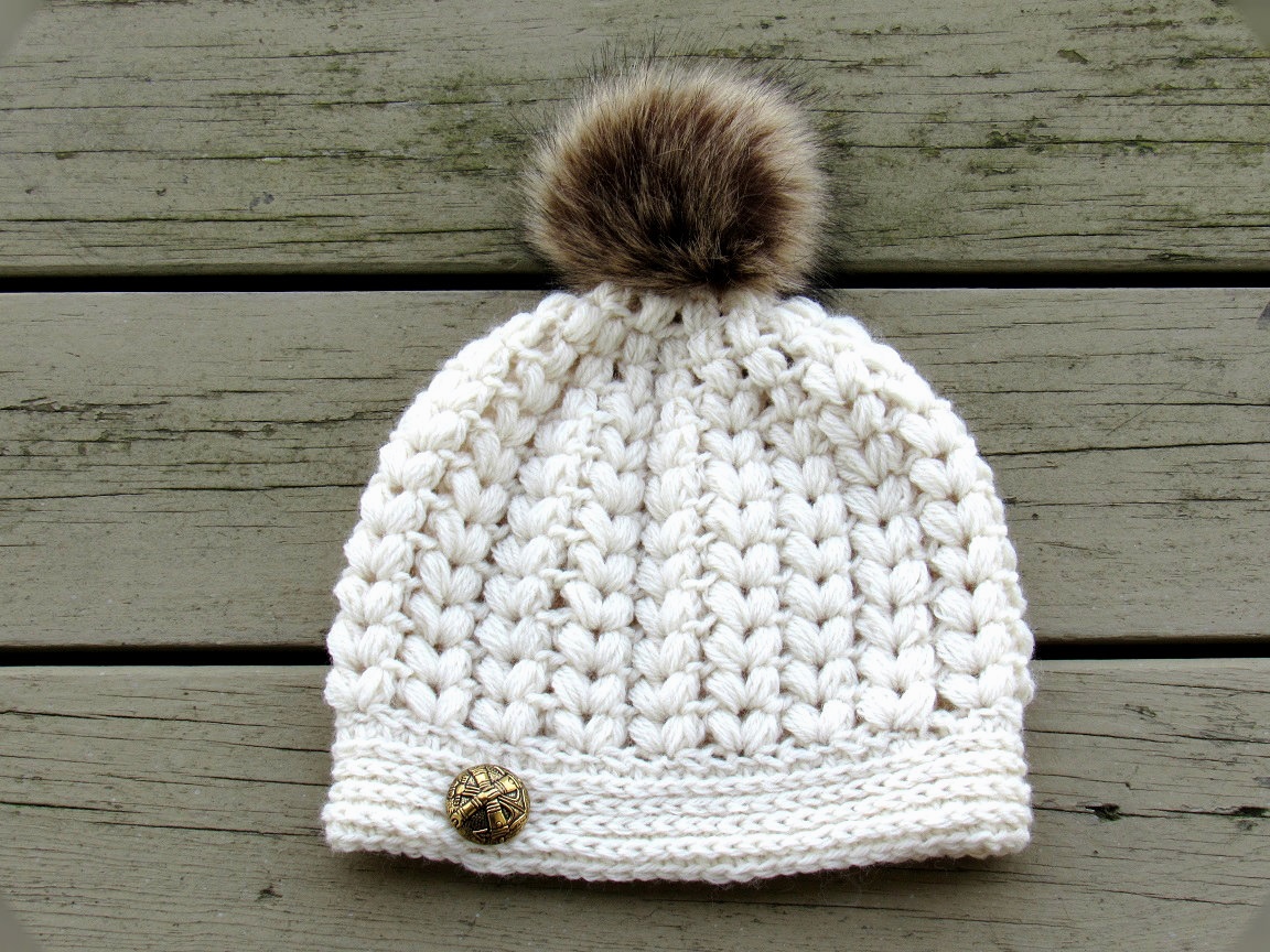 Crochet Dreamz: Pearl Beanie, Puff Stitch Crochet Hat Pattern