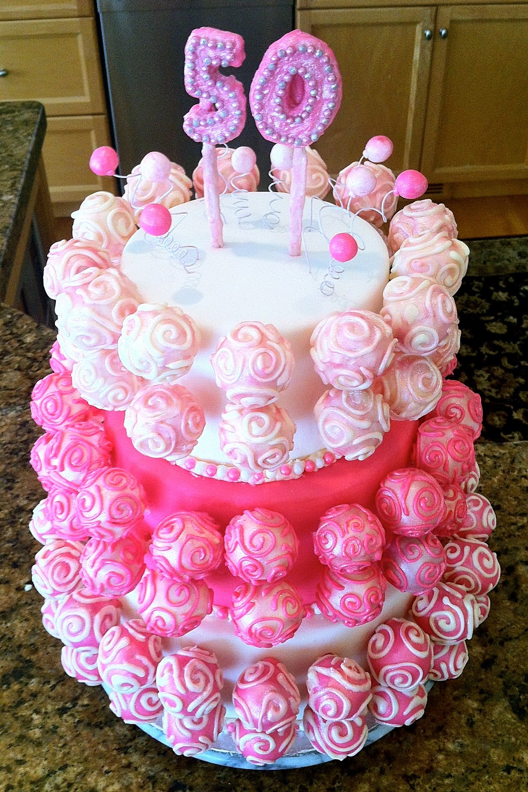 Delaine's Skinny Delights Birthday Cake Pop Cake!