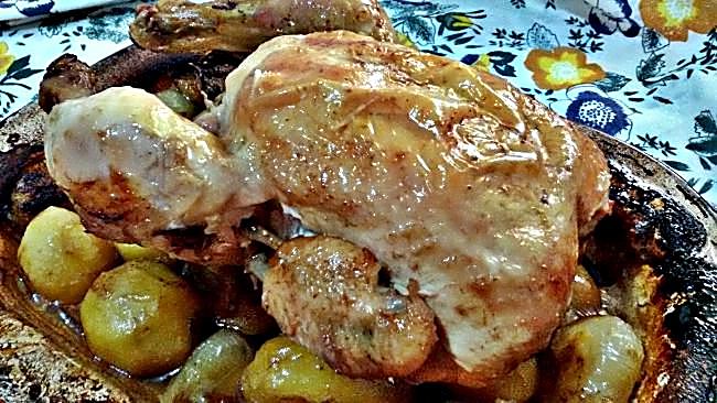 Pollo asado a la cerveza