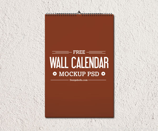 Download Mockup Kalender PSD Terbaru Gratis - Free Wall Calendar 2015 Mockup PSD